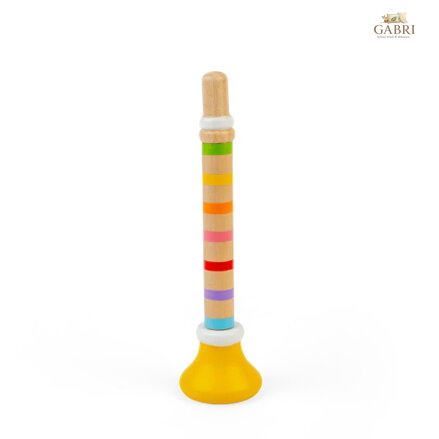 Bigjigs Toys Trumpetka 1 ks žlutá