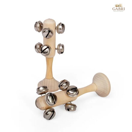Bigjigs Toys Rolničky mini přírodní 1ks