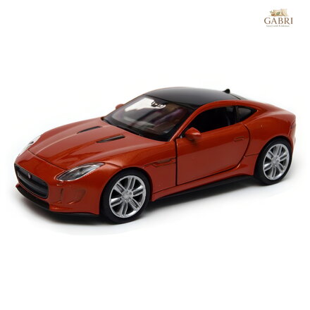 Welly Jaguar F-Type Coupe 1:34 tmavě oranžový
