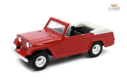 Welly 1967 Jeep Jeepster Commando Roadster model 1:34 bílý