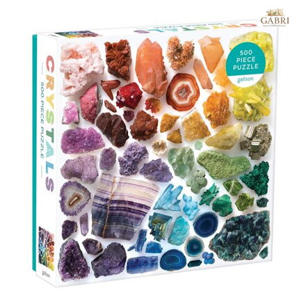Galison Puzzle Duhové krystaly 500 dílků - poškozený obal