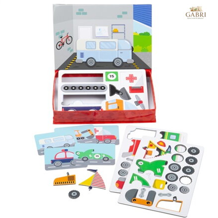 Bigjigs Toys Magnetické puzzle Mechanik