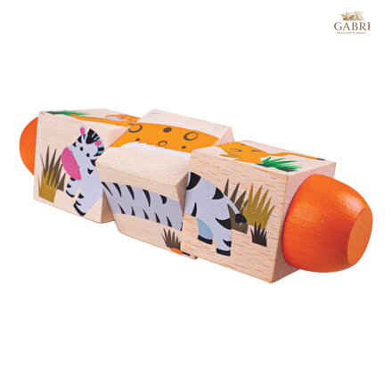 Bigjigs Toys Motorický válec život v džungli