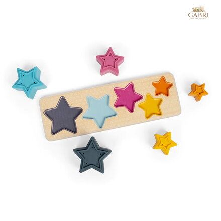 Bigjigs Toys Vkládací puzzle Hvězdy