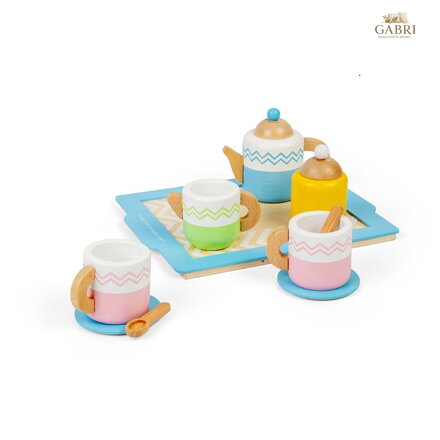 Bigjigs Toys Čajový set s podnosem