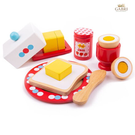 Bigjigs Toys Dřevěný set snídaně
