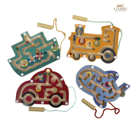 Bigjigs Toys Dřevěný magnetický labyrint 1 ks