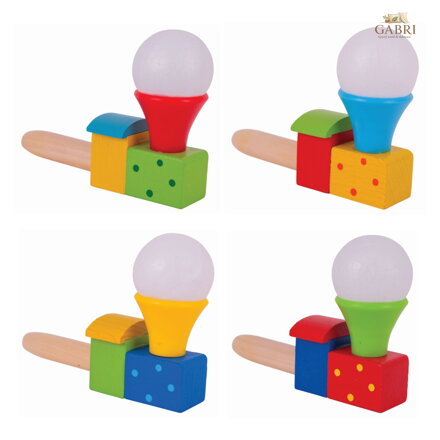 Bigjigs Toys Foukání lokomotiva s balónkem 1 ks