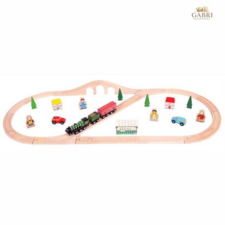 Bigjigs Rail Dřevěná vláčkodráha Flying scotsman