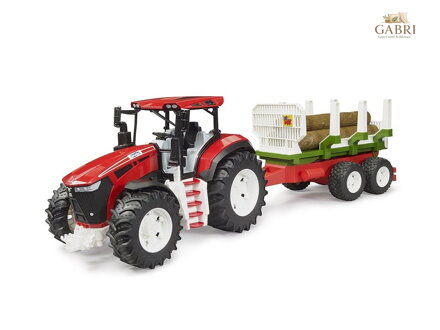 Bruder Traktor ROADMAX s přívěsem na dřevo a kládami
