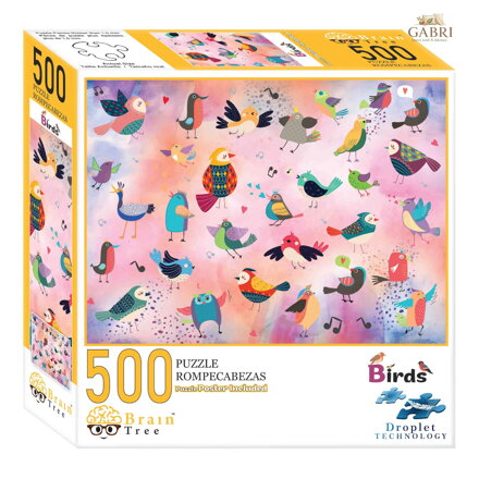 Brain Tree Puzzle Pohádkoví ptáci 500 dílků