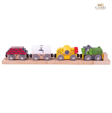 Bigjigs Rail Dřevěný stavební vlak