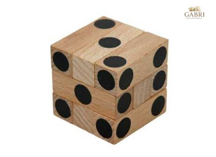 Dřevěný hlavolam kostka Cube