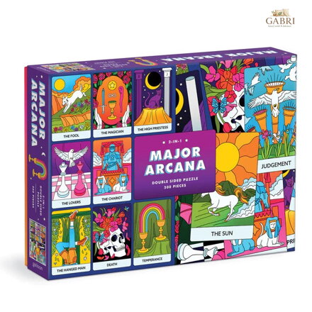 Galison Oboustranné puzzle Major Arcana 500 dílků