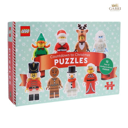 Chronicle Books Puzzle LEGO® Advetní kalendář 12 v 1 - poškozený obal
