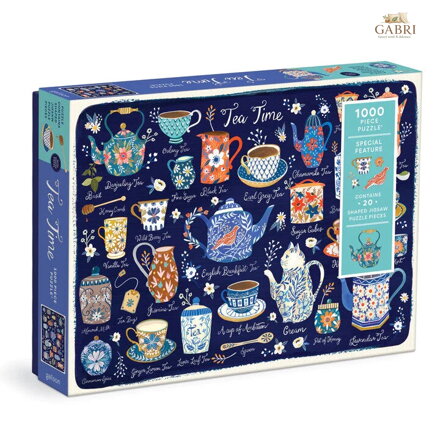 Galison Puzzle Čas na čaj 1000 dílků