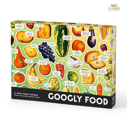 Galison Puzzle Googly Food 1000 dílků