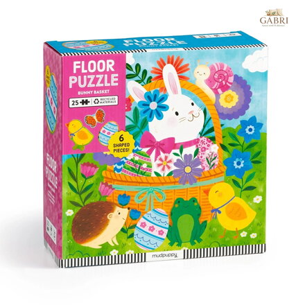 Mudpuppy Podlahové puzzle Velikonoční zajíček 25 dílků