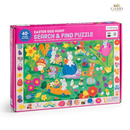 Mudpuppy Puzzle Hledej a najdi Velikonoční honba za vajíčky 64 dílků