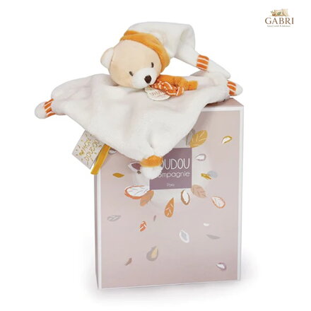 Doudou Plyšová mini hračka muchláček 20 cm medvěd