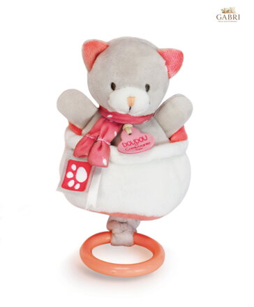Doudou Plyšová hudební hračka 20 cm kočka