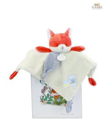 Doudou Dárková sada Plyšový muchláček liška Romarin 27 cm