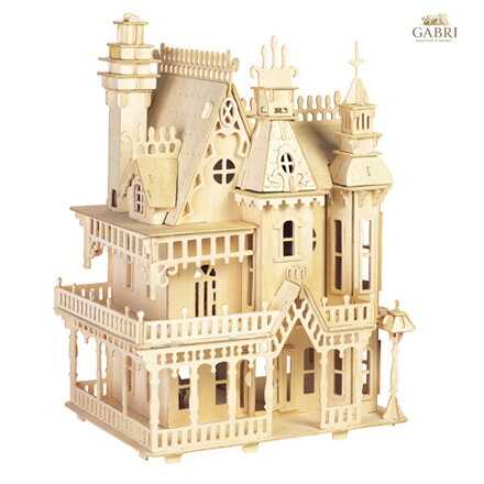 Woodcraft Dřevěné 3D puzzle Velkolepá vila přírodní
