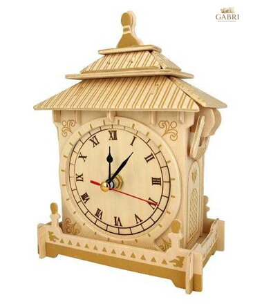 Woodcraft Dřevěné 3D puzzle hodiny