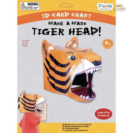 Fiesta Crafts Kreativní sada 3D maska Tygr