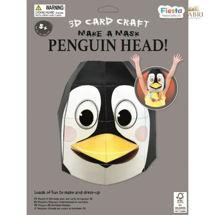 Fiesta Crafts Kreativní sada 3D maska Tučňák