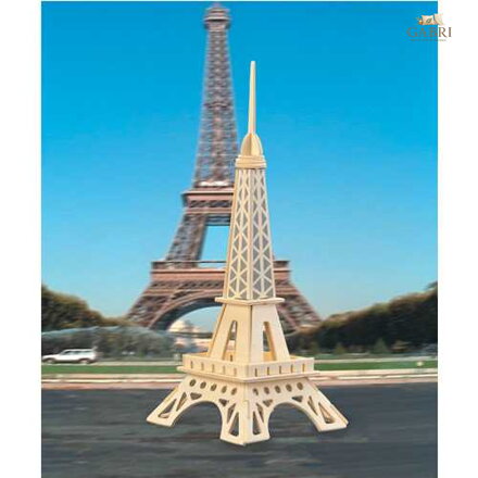 Woodcraft Dřevěné 3D puzzle eiffelova věž menší