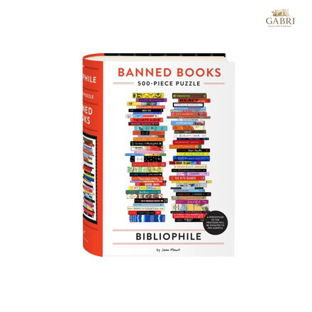Galison Puzzle Bibliofilské zakázané knihy Jane Mount 500 dílků