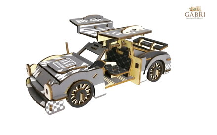 Woodcraft Dřevěné 3D puzzle Sportovní auto