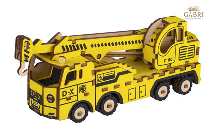 Woodcraft Dřevěné 3D puzzle Jeřábový vůz