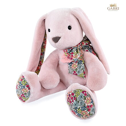 Doudou Histoire d´Ours Plyšový kamarád růžový králíček 40 cm