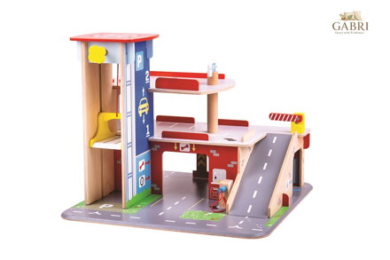 Bigjigs Toys Garáž s parkovištěm