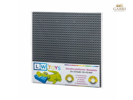 L-W Toys Základová deska 32x32 tmavě šedá
