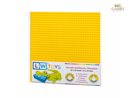 L-W Toys Základová deska 32x32 žlutá