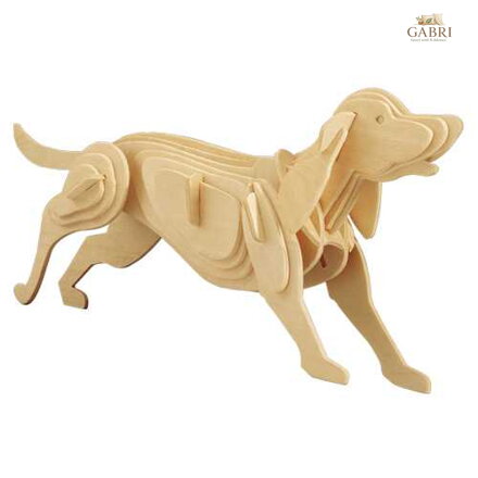 Woodcraft Dřevěné 3D puzzle Pes