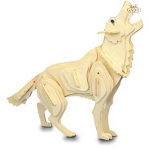 Woodcraft Dřevěné 3D puzzle vlk