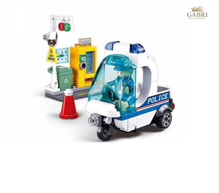 Sluban Metropolis M38-B1217A Policejní hlídka na tříkolce