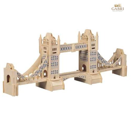 Woodcraft Dřevěné 3D puzzle slavné budovy Tower Bridge