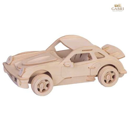Woodcraft Dřevěné 3D puzzle Porsche velké