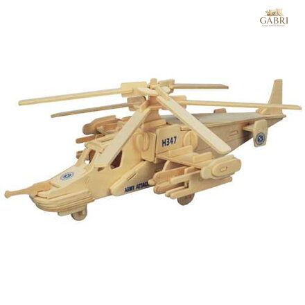 Woodcraft Dřevěné 3D puzzle vrtulník