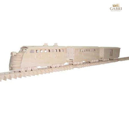 Woodcraft Dřevěné 3D puzzle vlak