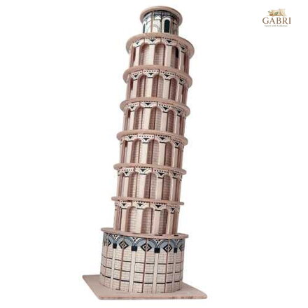 Woodcraft Dřevěné 3D puzzle slavné budovy šikmá věž