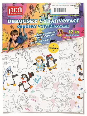Pexi Vybarvovací ubrousky - Tučňáci