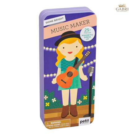 Petit Collage Magnetické puzzle Muzikantka