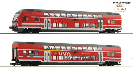 Roco 2dílná sada Dvoupatrový vůz DB AG VI, digitální - 6220066