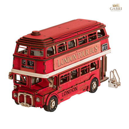 RoboTime 3D dřevěná skládačka Londýnský double-decker